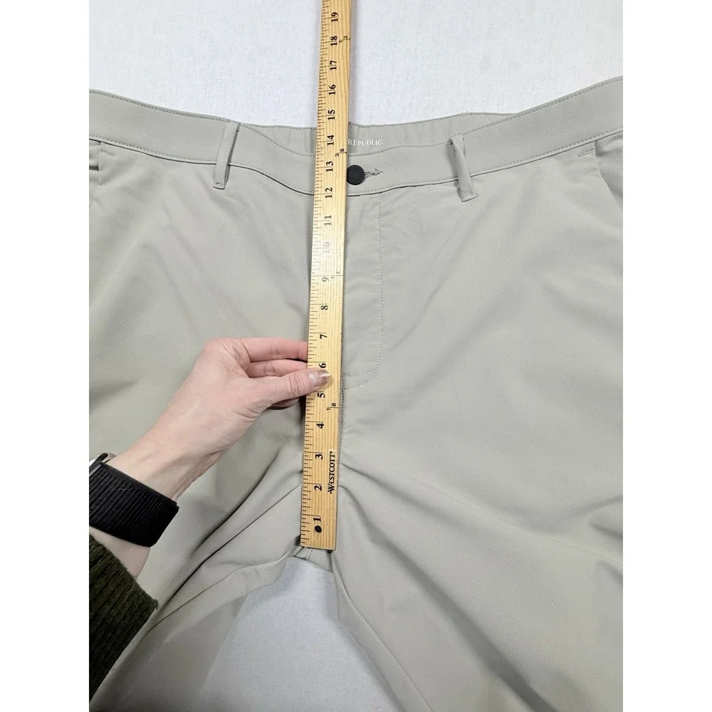 Banana Republic City Pants Men 40x34 (38x32) Tan‎ Slim Fit Performance Preppy